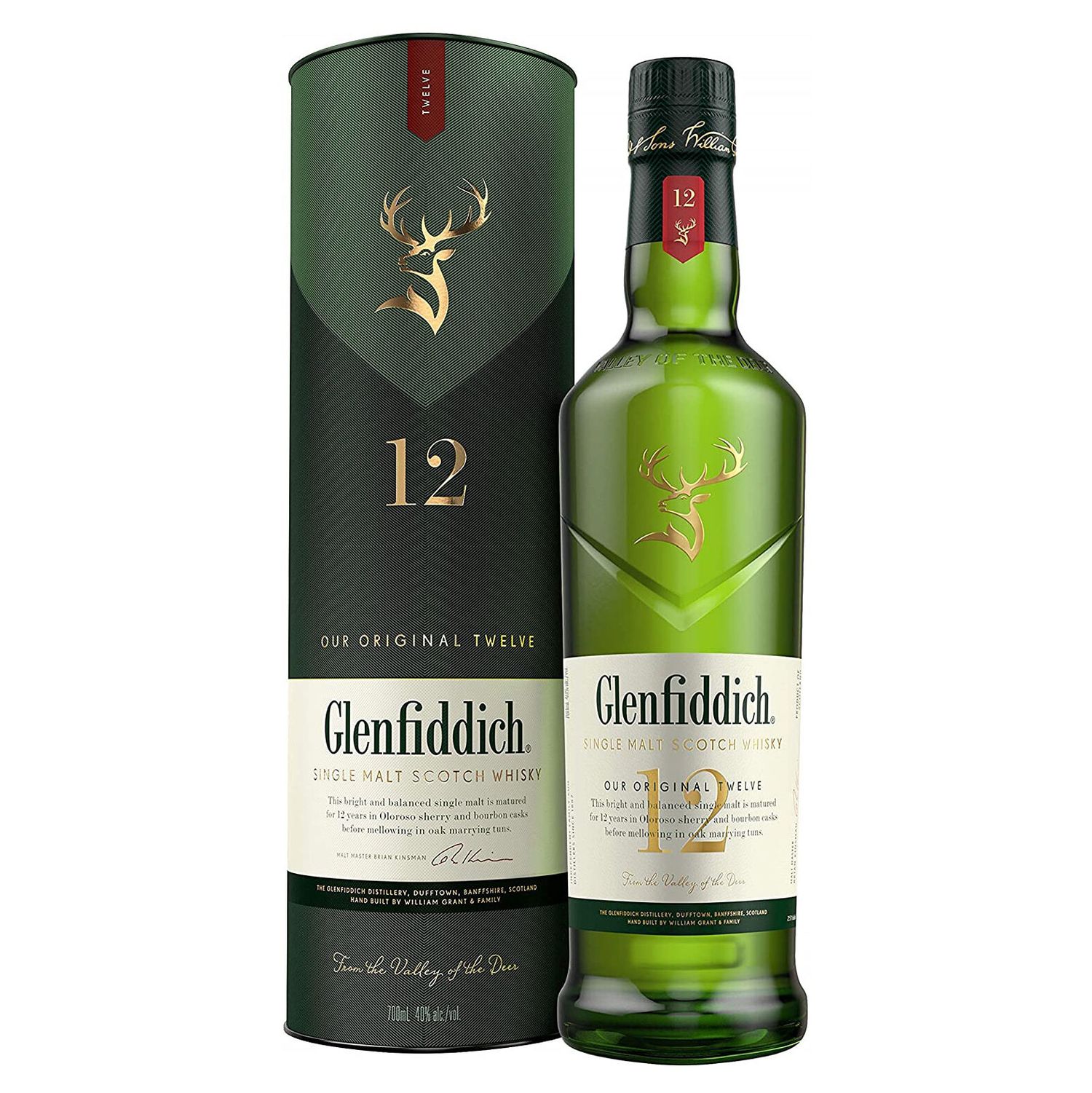 Glenfiddich 空瓶 Glenfiddich 12 Year Old Malt Whisky 40% ABV (70cl) only £46.00