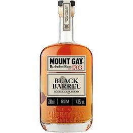 Mount Gay Black Barrel Double Cask Blend Rum 43% ABV (70cl)