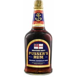 Pusser's Blue Label Rum 40% ABV (70cl)