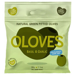 Oloves Basil & Garlic Pitted Greek Olives (30g)
