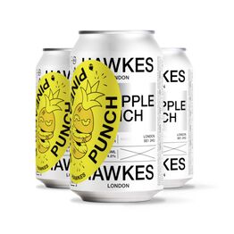 Hawkes Pineapple Punch Cider 4% ABV (330ml Can)