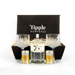 ROKU Japanese Craft Gin, Tonic and Vintage Gin Glasses Hamper
