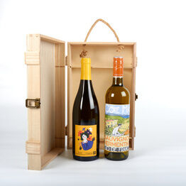 Premium White Wine Wooden Gift Box