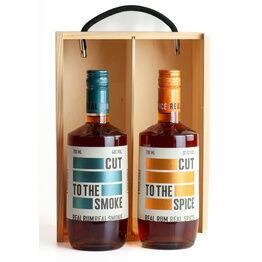 Cut Rum Wooden Gift Box Set