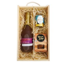 Tarquin's Figgy Pudding Gin & Luxury Nibbles Wooden Gift Set