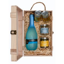 Tarquin's Gin & Luxury Nibbles Wooden Gift Box Set