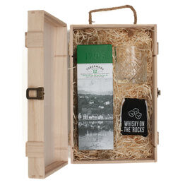 Tobermory 12 Year Old Single Malt Whisky & Luxury Nibbles Wooden Gift Box Set