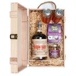 Don Papa Rum & Luxury Nibbles Wooden Gift Set