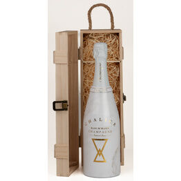 Chalice Blanc de Blancs Champagne in Single Wooden Gift Set