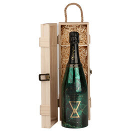Chalice Vintage Champagne in Single Wooden Gift Set