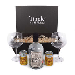 Barbican Botanics Gin & Tonic & Branded Glasses Gift Set Hamper