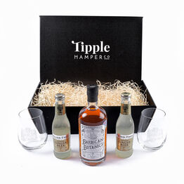 Barbican Botanics Spiced Rum Gift Hamper with Mixers & Glasses
