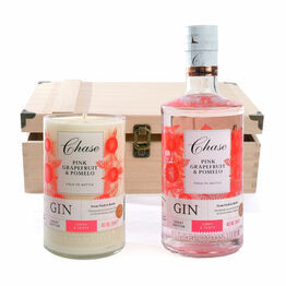 Chase Pink Grapefruit Gin & Candle Gift Box - 40% ABV