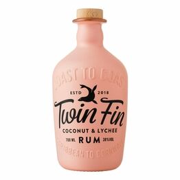 Twin Fin Coconut & Lychee Rum 38% ABV (70cl)