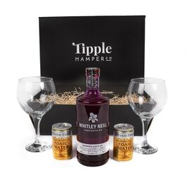 Whitley Neill Rhubarb & Ginger Gin, Tonic & Glasses Gift Set Hamper