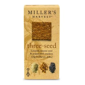 Miller's Harvest Three-Seed Crackers (125g)