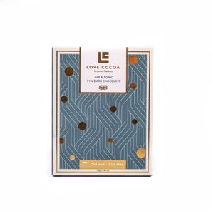Love Cocoa Gin &amp; Tonic Dark Chocolate Tablet Bar (75g)