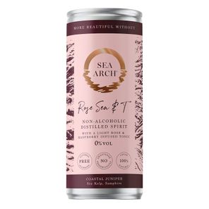 Non Alcoholic Sea Arch Rose Sea &amp; T Ready to Drink Can 0% ABV (250ml)