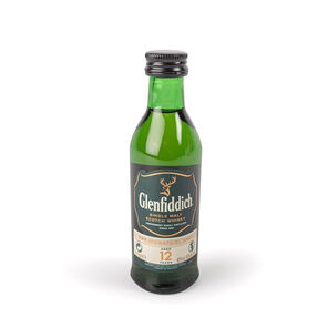 Glenfiddich 12 Year Old Malt Whisky Miniature 40% ABV (5cl)