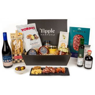 The Merlot Red Wine &amp; Charcuterie Board Hamper