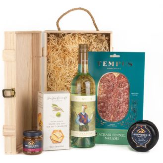 Mr Goose Pinot Grigio Wine &amp; Cheese Gift Box