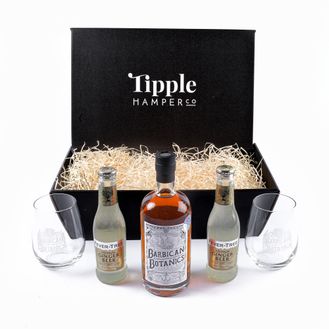 Barbican Botanics Spiced Rum Gift Hamper with Mixers &amp; Glasses - 40% ABV
