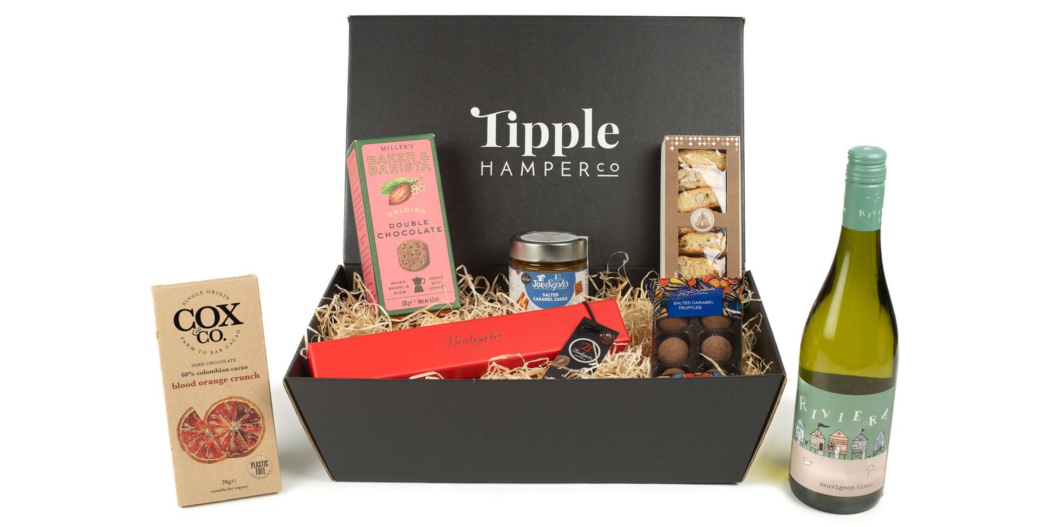 The White Wine & Chocolate Hamper from £66.00