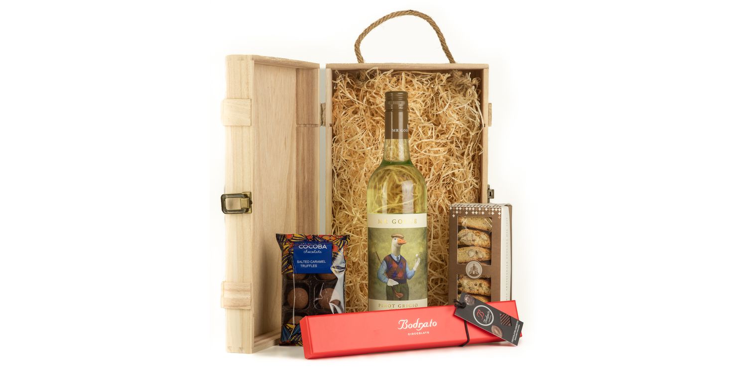 White Wine & Premium Treats Gift Box from £56.30