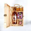 Captain Morgan Original Spiced Gold Rum & Luxury Nibbles Wooden Gift Box Set additional 1