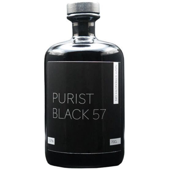 Purist Black 57 Navy Strength Gin 57% ABV (70cl)