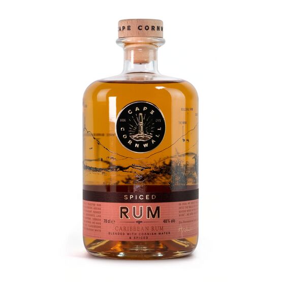 Cape Cornwall Spiced Rum 40% ABV (70cl)
