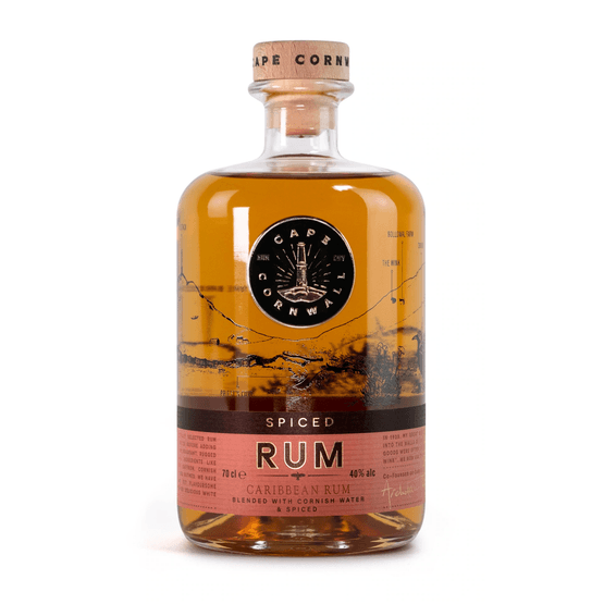 Cape Cornwall Spiced Rum 40% ABV (70cl)