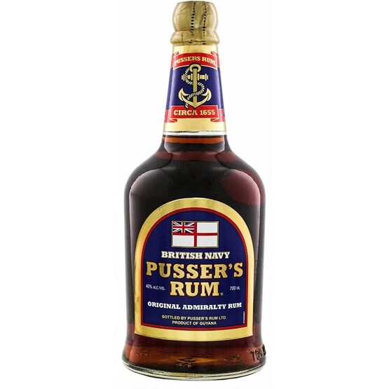 Pusser's Blue Label Rum 40% ABV (70cl)