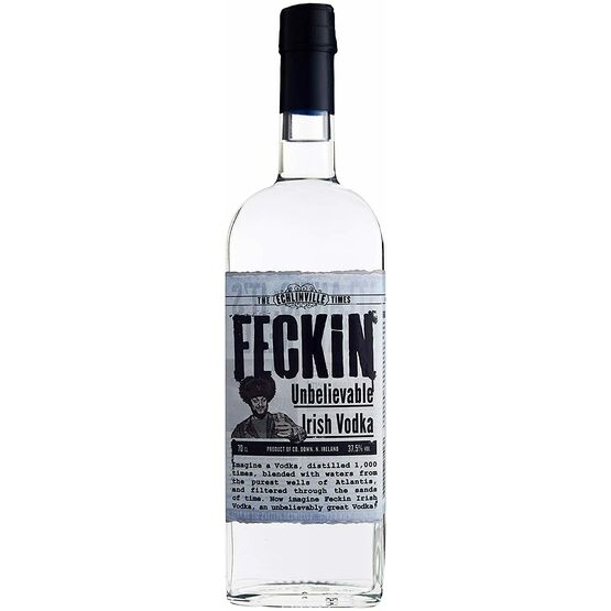 Feckin Irish Vodka 37.5% ABV (70cl)
