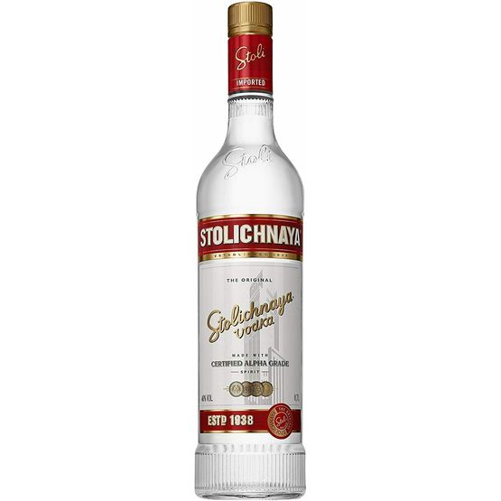 Stolichnaya Red Label 40% ABV (70cl)