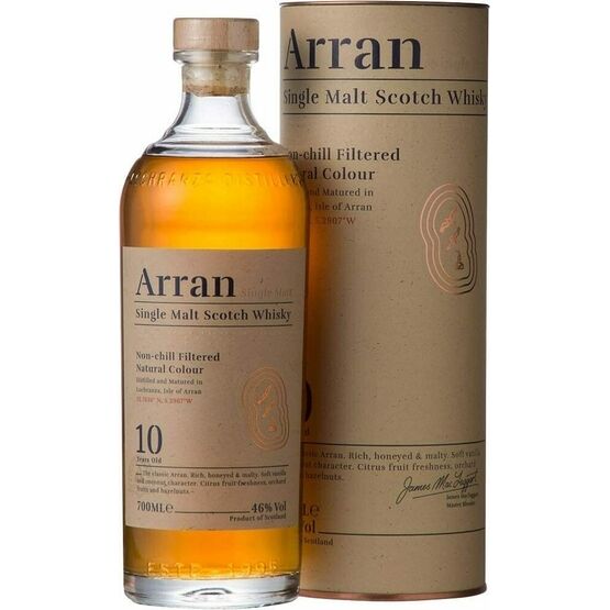 Arran 10 Year Old Single Malt Whisky 46% ABV (70cl)