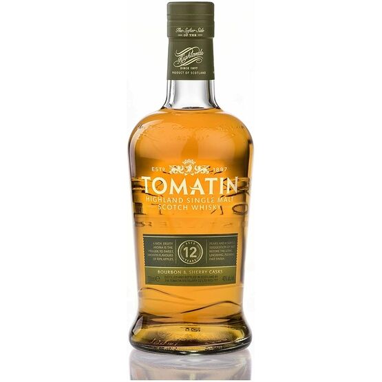 Tomatin 12 Year Old Single Malt Scotch Whisky 43% ABV (70cl)