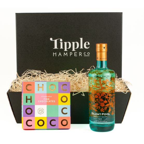 Silent Pool Gin &amp; Chocolate Hamper - 43% ABV