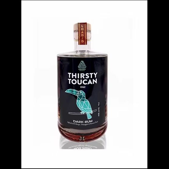 Thirsty Toucan Mango Pineapple &amp; Passion Fruit Dark Rum 40% ABV (70cl)