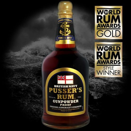 Pusser's 'Gunpowder Proof' Black Label (70cl) 54.5%