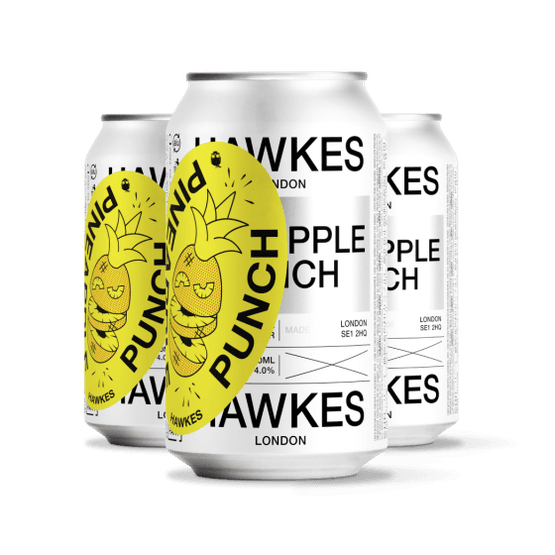 Hawkes Pineapple Punch Cider 4% ABV (330ml Can)