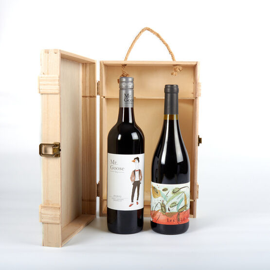 Premium Red Wine Wooden Gift Box