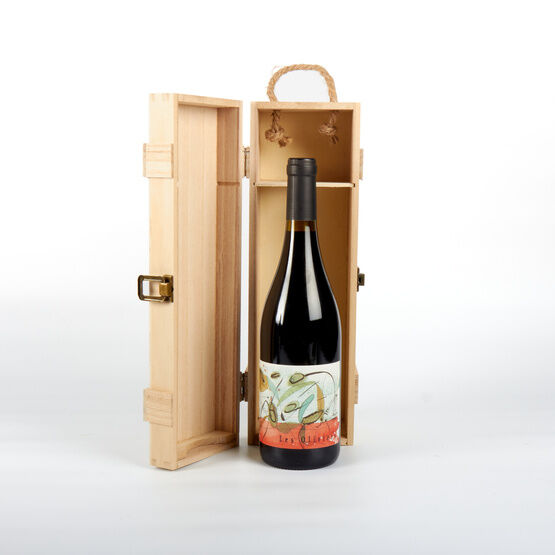 Les Vignerons d'Estezargues Les Oliviers Cotes du Rhone Red Wine in Wooden Presentation Box
