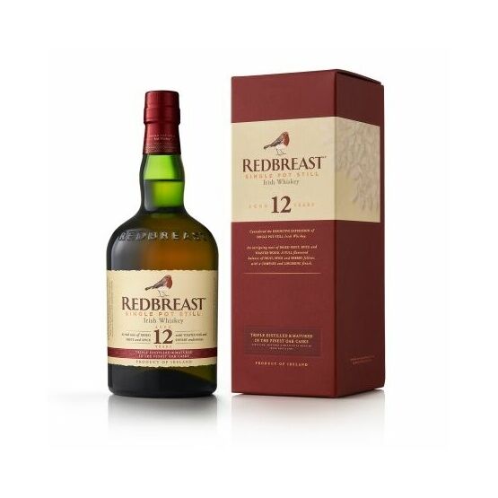 Redbreast 12 Year Old Whiskey 70cl (40% ABV)