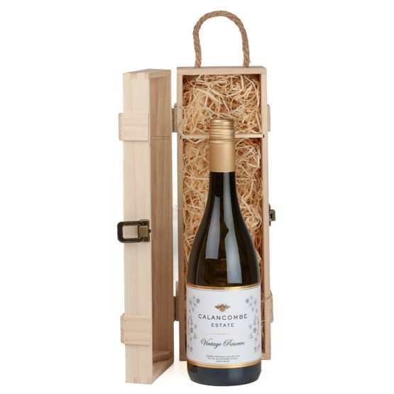 Calancombe Estate Vintage Reserve 2020/2022 Wine in Single Wooden Gift Set