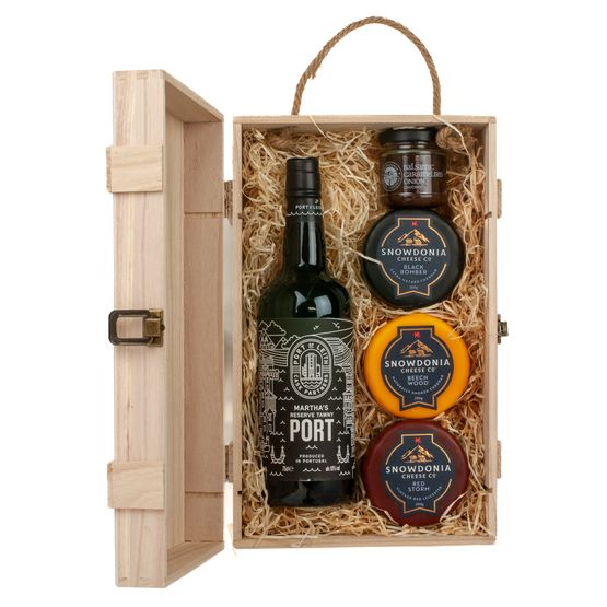 Port of Leith Reserve Tawny Port, Snowdonia Cheese &amp; Chutney Gift Box