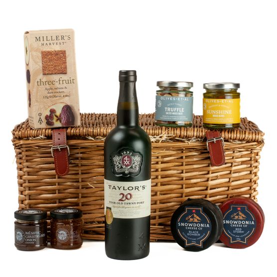 Taylor's 20 Year Old Port, Cheese &amp; Nibbles Hamper