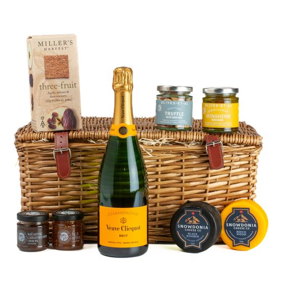 Veuve Clicquot Champagne, Cheese &amp; Nibbles Hamper