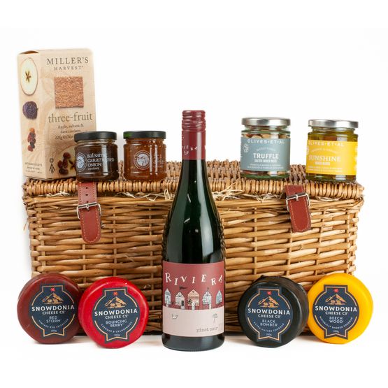 Riviera Pinot Noir, Cheese &amp; Nibbles Luxury Hamper