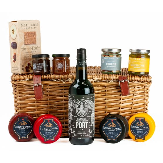Port of Leith Reserve Tawny Port, Cheese &amp; Nibbles Luxury Hamper